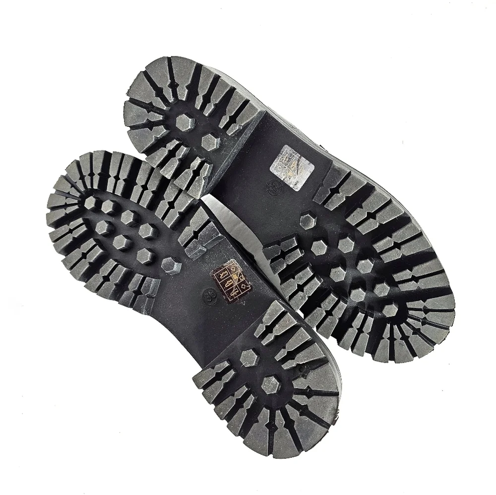 C. Paravano Faux Black Crocodile Pattern Loafers